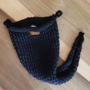 Hand Made Black Winter Beard Warm Halloween Etsy